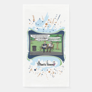 En Papier Trampoline Serviette pour invité de la Fête des