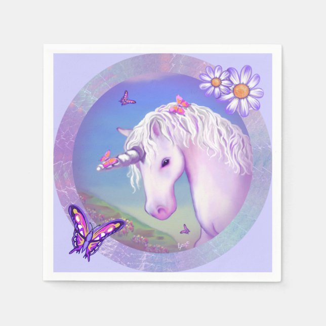 En Papier Une serviette Paradise Violette (Devant)