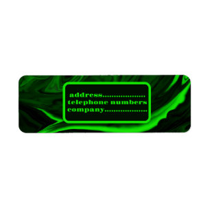en pierre de malachite verte, personnalisée