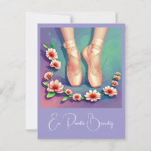 " EN POINTE BEAUTY " CARTE POSTALE