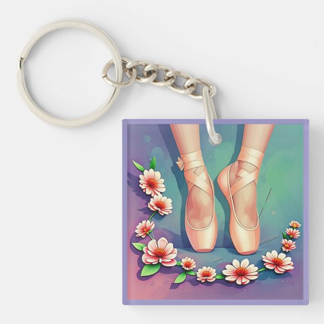 " EN POINTE BEAUTY " KEYCHAIN (Front)