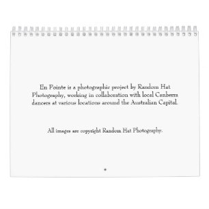 En Pointe Calendar