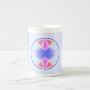 En Porcelaine Diamond Happy Casquette Café / Thé os chine tasse