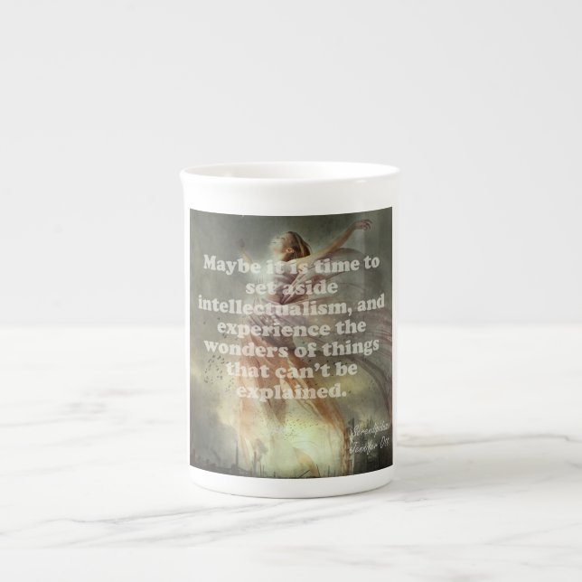 En Porcelaine Éprouvez la tasse de merveilles (Devant)
