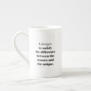 En Porcelaine Je conçois une tasse spéciale
