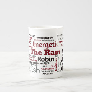 En Porcelaine Tasse de Bélier