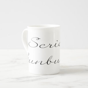 En Porcelaine Tasse "de Bunburyist sérieux"