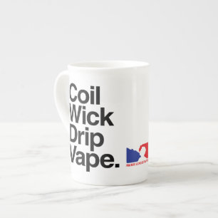 En Porcelaine Tasse de café de Vape d'égouttement de mèche de