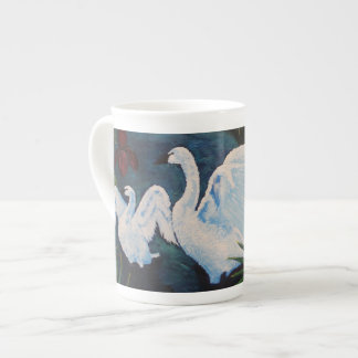 En Porcelaine Tasse de cygnes de genèse