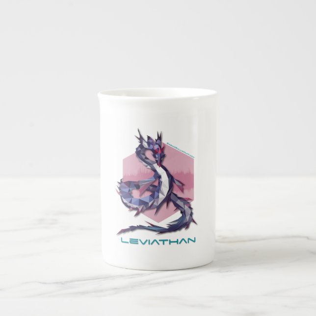 En Porcelaine Tasse de dragon de navire géant (Devant)