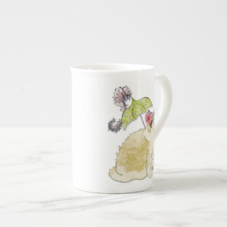 En Porcelaine Tasse de la Chine de poupée de chiffon