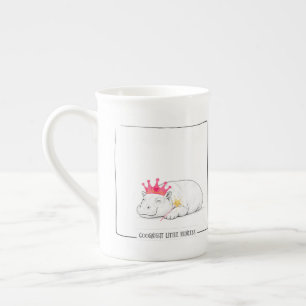 En Porcelaine Tasse de la princesse bébé hippopotame pygmée