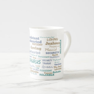 En Porcelaine Tasse de Taureau