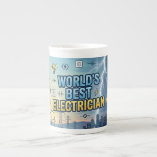 En Porcelaine Tasse de voyage Meilleur électricien du monde