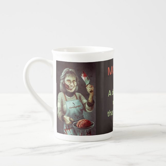 En Porcelaine Tasse de zombi de maman (Gauche)