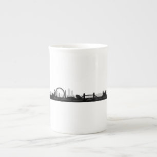 En Porcelaine Tasse orientée de thé d'horizon de Londres