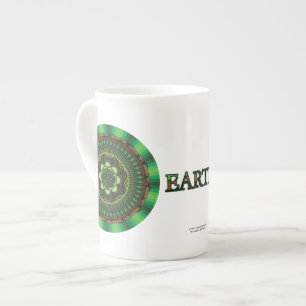 En Porcelaine Tasse spéciale Mandala de la Terre