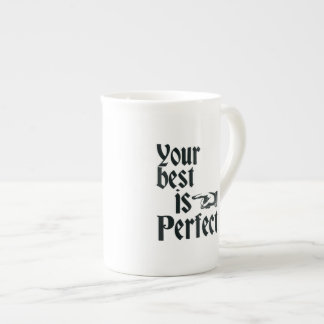 En Porcelaine Votre meilleur est tasse parfaite de coeur