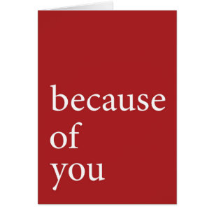 en raison de vous (rouge)