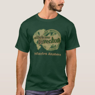 en route pour l'aventure anywhere green tee