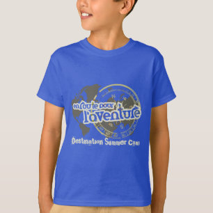en route pour l'aventure camp d'été t-shirt enfant
