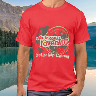 en route pour l'aventure traveller red t-shirt