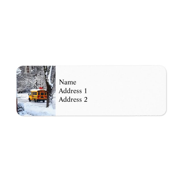 En route pour l'école en hiver (Devant)