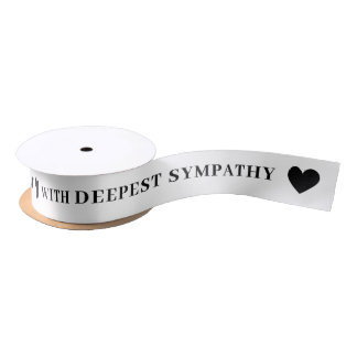 En Satin Avec Sympathie Profonde Ruban Blanc
