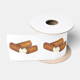En Satin Bâtons Mozzarella Fromage Junk Aliments Ruban