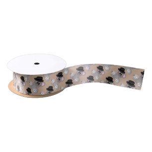 En Satin Bingo Souris assorti ruban cadeau