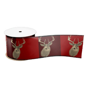 En Satin Buck Deer sur le ruban satiné de Buffalo
