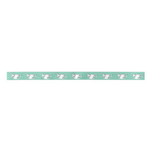 En Satin Chèvres turquoises de bébé 1,5" au loin ruban d