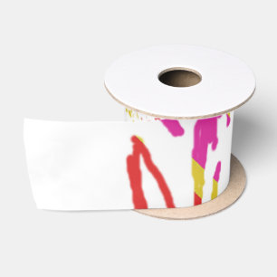 En Satin Conception de ruban arc-en-ciel Daisy