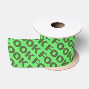 En Satin Cuillère à ruban vert pâle