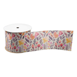 En Satin Élégant ruban satiné à aquarelle