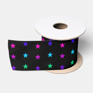 En Satin Ensemble de ruban satiné Stars colorés