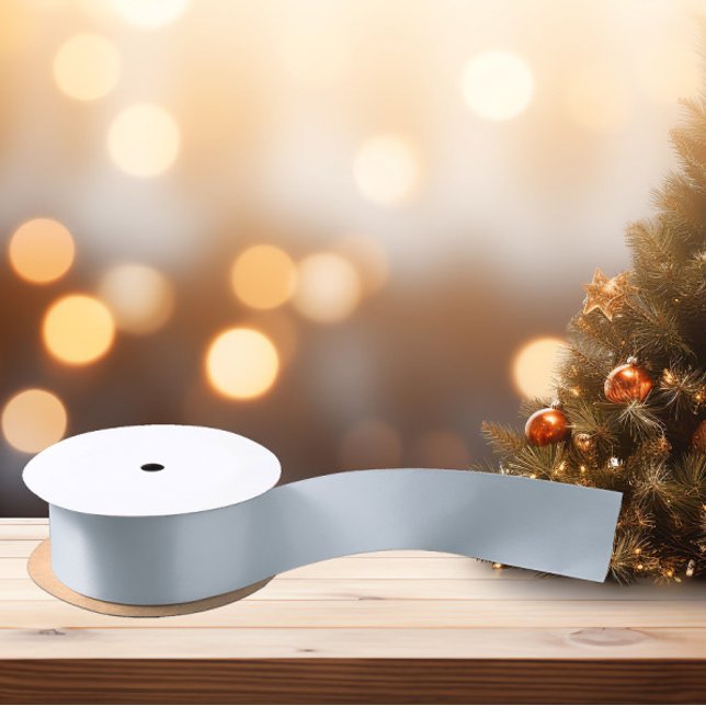 En Satin Intemporel - Ruban satiné à fond bleu (Créateur téléchargé)