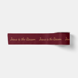 En Satin Jésus est la raison de Noël Ruban Rouge