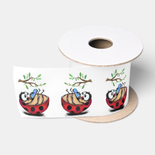 En Satin Little Ladybug avec Ressort de ruban téléphonique