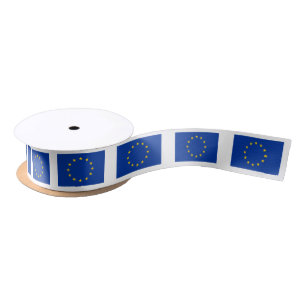En Satin L'UE d'Union européenne marquent le ruban de