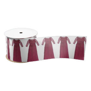 En Satin Mère de la mariée Groom Mariage robe ruban