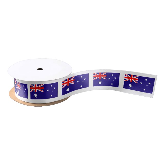 En Satin Ruban australien de cadeau de drapeau pour le jour (Bobine)