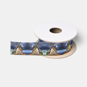 En Satin Ruban cadeau Pays-Bas Landscape