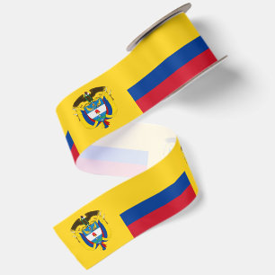 En Satin Ruban Colombie, Emblème, patriotique, Drapeau Colo