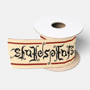 En Satin Ruban d'ambigramme de Shakespeare