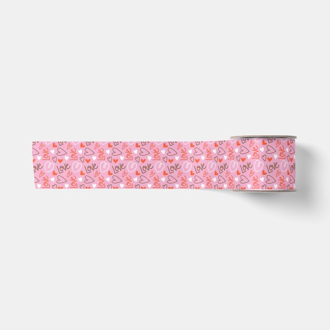 En Satin Ruban d'amour Scribbled (Devant)
