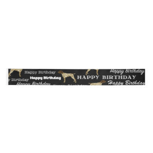 En Satin Ruban d'Anniversaire Allemand Pointeur Raccourci, 
