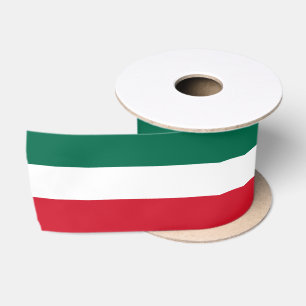 En Satin ruban de couleurs de drapeau mexicain, Tricolore,