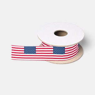 En Satin Ruban de drapeau américain patriotique