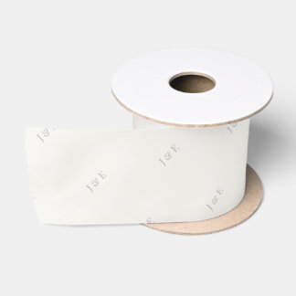 En Satin Ruban de mariage minimaliste | Moderne | Ivoire ch